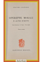 OPERETTE MORALI E ALTRI SCRITTI di Giacomo Leopardi Tomo 1 1966 Zanichelli Libro
