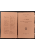 VARIETÀ DI STORIA LETTERARIA CIVILE serie II Benedetto Croce 1949 Laterza Libro