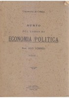 SUNTO DEL CORSO DI ECONOMIA POLITICA 2 volumi di Ugo Tombesi 1920 La Litotipo