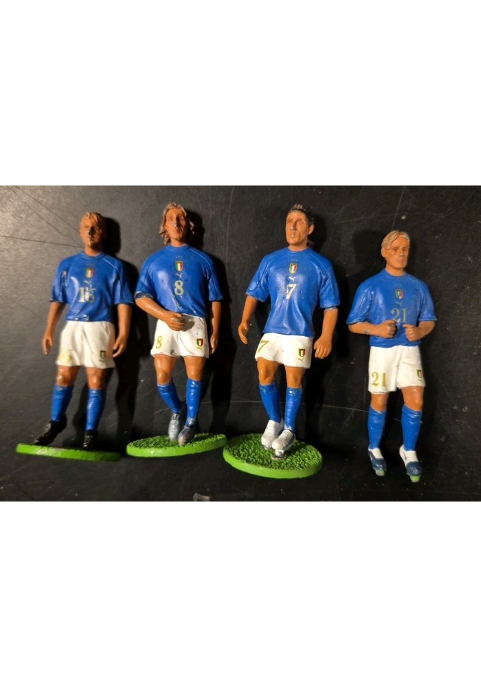 DE ROSSI PIRLO CAMORANESI GILARDINO Statuine piombo Italia 2006 Nazionale