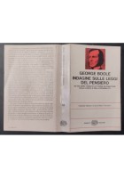 INDAGINE SULLE LEGGI DEL PENSIERO di George Boole 1976 Einaudi Libro logica