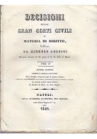 DECISIONI GRAN CORTI CIVILI IN MATERIA DI DIRITTO vol.1 Michele Agresti 1841