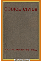 CODICE CIVILE 1943 Carlo Colombo Libro testo 16 marzo 1942 regno d'Italia