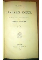 VERSI DI GASPARO GOZZI 1849 Felice Le Monnier note del Tommaseo volume 3 libro