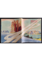Depliant DOLOMITI BELLUNO ITALIA Ente Turismo Brochure Vintage Berann illustrato