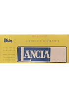 LANCIA CERTIFICATO DI GARANZIA 1977 Libretto tagliando controllo manutenzione