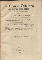 LA CLINICA OSTETRICA rivista di ostetricia, ginecologia e pediatria ANNATA 1936