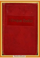 I CINQUE CODICI anni 20 Bietti Reggiani Libro civile commercio penale procedura