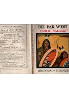 SULLE FRONTIERE DEL FAR WEST di Emilio Salgari 1928 Bemporad Libro romanzo
