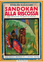 SANDOKAN ALLA RISCOSSA di Emilio Salgari 1936 Sonzogno Libro romanzo d'avventure