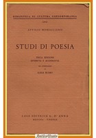STUDI DI POESIA Attilio Momigliano 1960 D'Anna Libro presentazione Luigi Russo