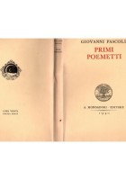 PRIMI POEMETTI di Giovanni Pascoli 1941 Mondadori Libro POESIE