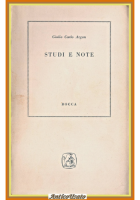 STUDI E NOTE di Giulio Carlo Argan 1955 Bocca Libro arte critica