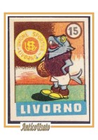 FIGURINA calcio LIVORNO mascotte scudetto 1949 Originale Mundus o Nannina