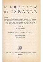 L'EREDITÀ D'ISRAELE a cura di Abrahams Bevan Singer 1960 Vallardi libro usato
