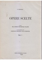 OPERE SCELTE DI E. BOMPIANI volume I reprint 1978 UNIONE MATEMATICA ITALIANA