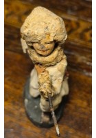 SOLDATINO CONFALONIERI CHIALÚ ascaro coloniale pasta cartapesta fine anni '30