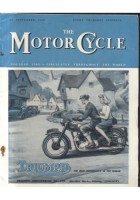 The Motorcycle 15 september 1949 rivista in inglese Triumph