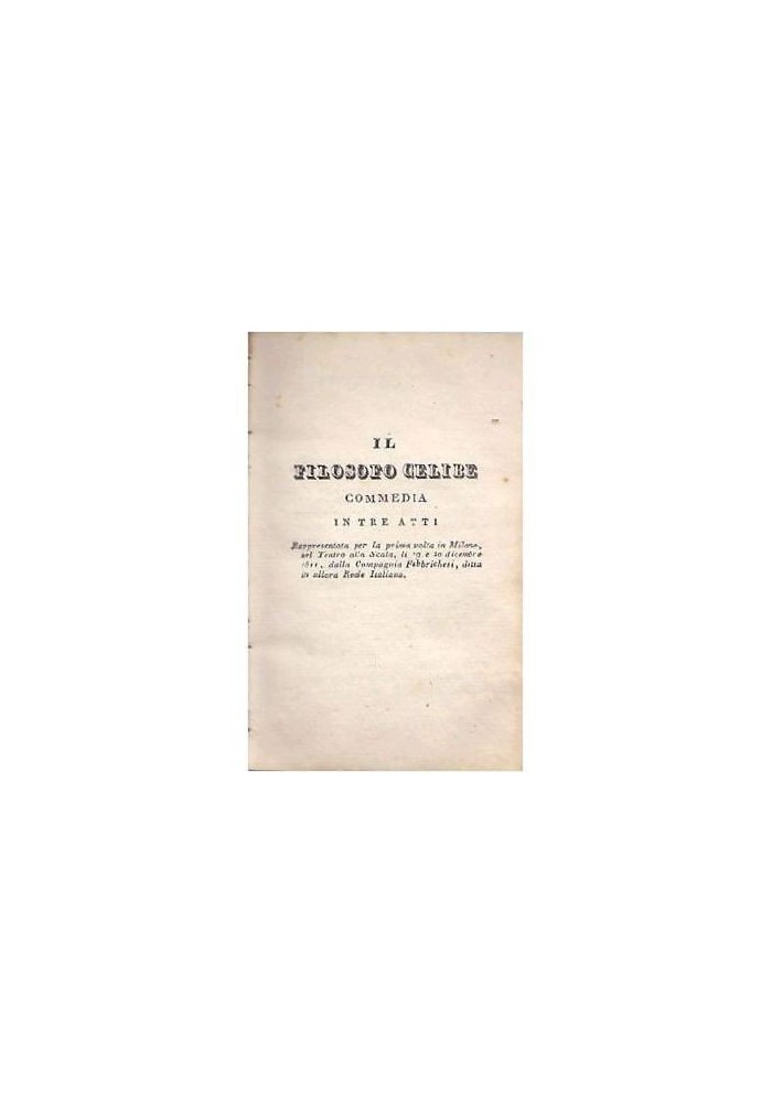 COMMEDIE DI ALBERTO NOTA Volumi III e IV 18291830 Tramater libro antico