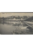 CARTOLINA LUGANO - VEDUTA GENERALE viaggiata 1911 - ANIMATA - ORIGINALE