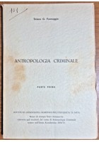 ANTROPOLOGIA CRIMINALE di Tiziano Formaggio Parte prima 1971 Libro università