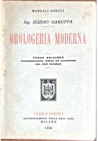 OROLOGERIA MODERNA di Egidio Garuffa 1920 Hoepli Libro Manuale Orologi