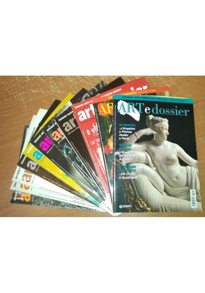 ART e DOSSIER ANNATA COMPLETA 2008 11 NUMERI Giunti editore come nuovi