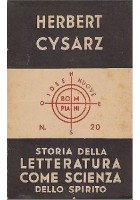 STORIA DELLA LETTERATURA COME SCIENZA DELLO SPIRITO
