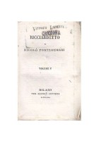 RICCIARDETTO VOLUME 5 di Niccolò Forteguerri 1830 Nicolò Bettoni editore