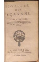LE JOURNAL DES SCAVANS novembre 1732 - febbraio 1733 Amsterdam Jansons Waesberge