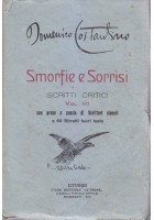 SMORFIE E SORRISI SCRITTI CRITICI VOL. III di Domenico Costantino 1935 Catania