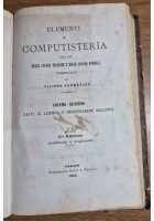 ELEMENTI DI COMPUTISTERIA Filippo Parmetler 3 volumi in 1 Libro 1886 Roux Favale