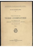 COLLOQUIO INTERNAZIONALE SULLE TEORIE COMBINATORIE Vol.I 1976 accademia Lincei