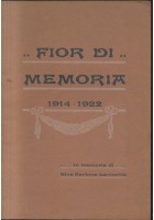 FIOR DI MEMORIA poesie in dialetto barese di Giovanni Laricchia 1923 Casini