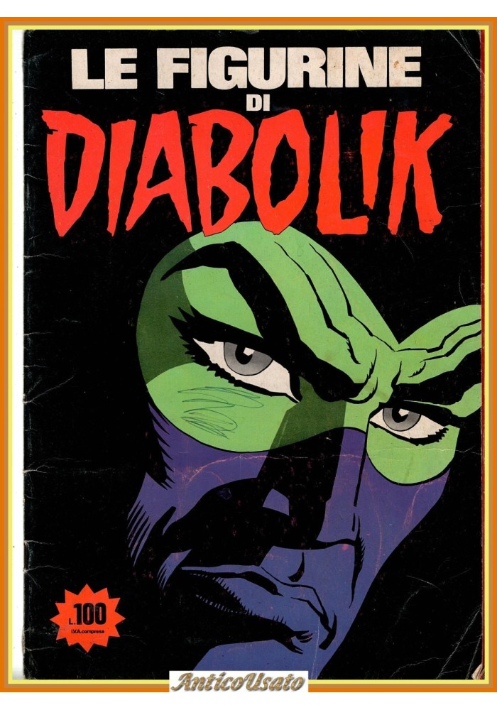 ALBUM LE FIGURINE DI DIABOLIK Originale con 63 figurine SUPER RAF Vintage 1976