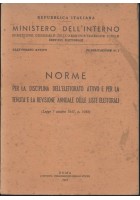 NORME PER LA DISCIPLINA DELL'ELETTORATO ATTIVO 1947 ministero dell'interno