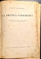 LA DIVINA COMMEDIA di Dante Alighieri 105 tavole a colori Galizzi 1943 Libro