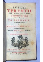 PUBLII TERENTII COMOEDIAE SEX cum notis Farnabii 1740 Pitteri Venezia Terenzio