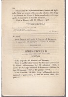BARANZATE OLONA SOPPRESSO AGGREGATO BOLLATE Regio Decreto 1869 antico originale