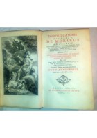 DIONYSII CATONIS DISTICHA DE MORIBUS AD FILIUM 1754 officina Schouteniana *