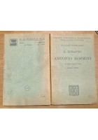 IL RITRATTO DI ANTONIO ROSMINI Niccolò Tommaseo 1929 Paravia Libro biografia