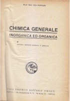 CHIMICA GENERALE INORGANICA ED ORGANICA di Lea Pannain 1940 Raffaele Pironti