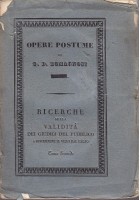 SULLA VALIDITÀ DEI GIUDIZI volume 2 di Giandomenico Romagnosi 1836 Ranieri Libro