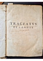 TRACTATUS DE CAMBII di Raffaele De Turri 1641 Calenzanus Genova Libro Antico