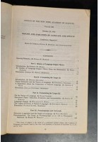 ORIGINS AND EVOLUTION OF LANGUAGE AND SPEECH 1976 New York Academy Science Libro
