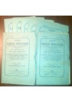RACCOLTA DELLE LEGGI SPECIALI E CONVENZIONI INTERNAZIONALI 7 fascicoli 1880