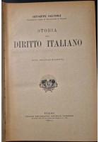 STORIA DEL DIRITTO ITALIANO di Giuseppe Salvioli 1930 UTET Libro