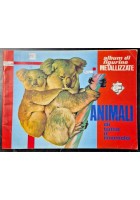 ANIMALI DI TUTTO IL MONDO Album con 12 Figurine Metallizzate Lampo 1976