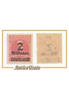 Germania Weimar Francobollo 2 millionen soprastampato 5 thousand nuovo overprint