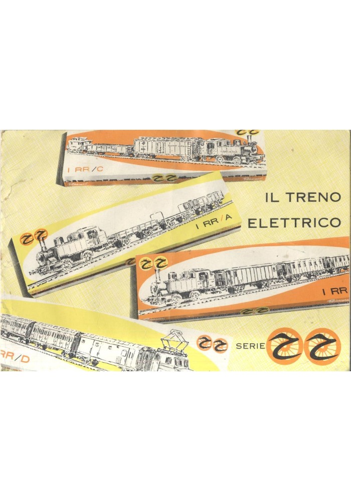 IL TRENO ELETTRICO SERIE RR catalogo Rivarossi - trenini 1959 ferrovie